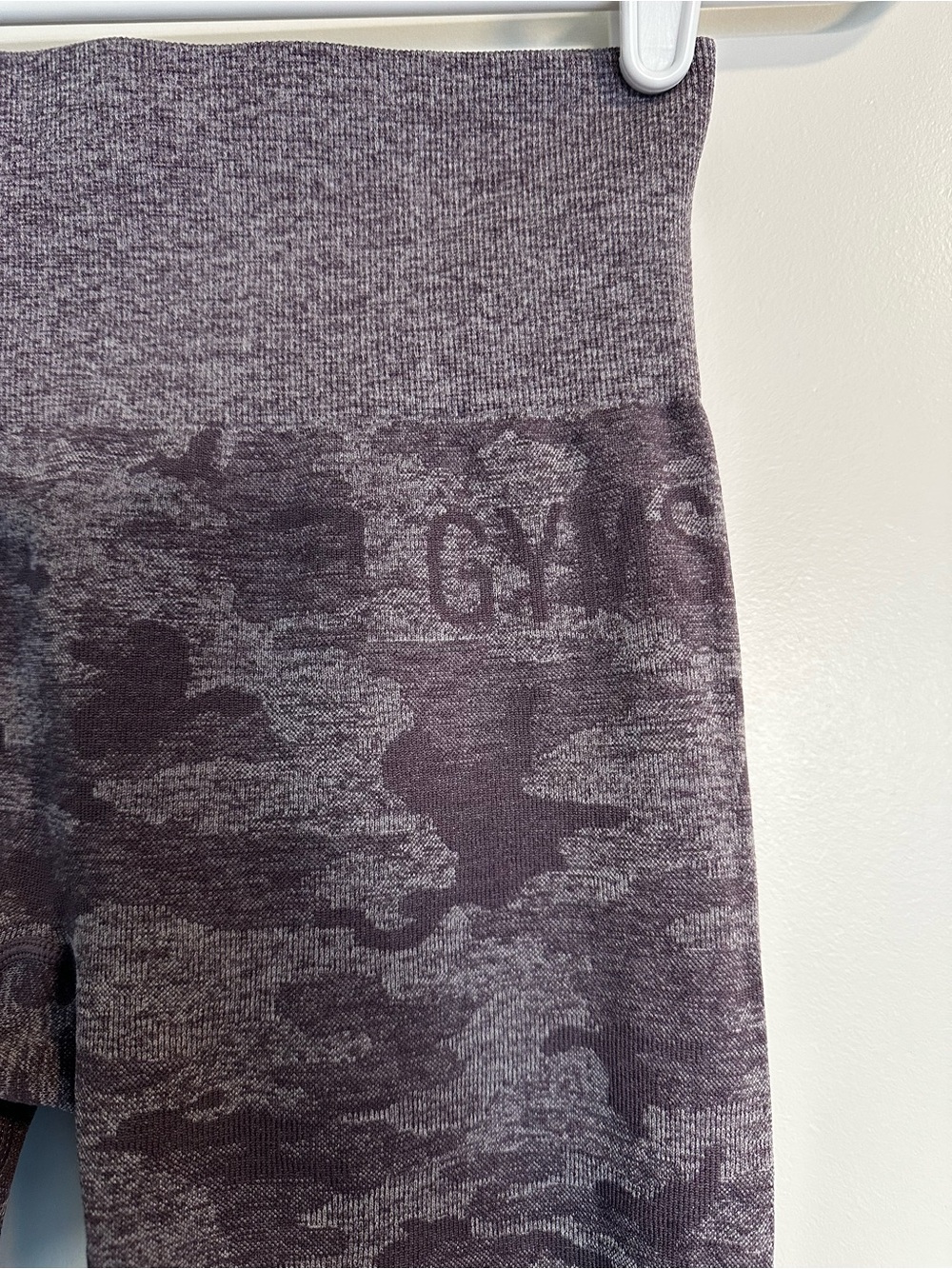 Gymshark Heathered Purple Camo Leggings
